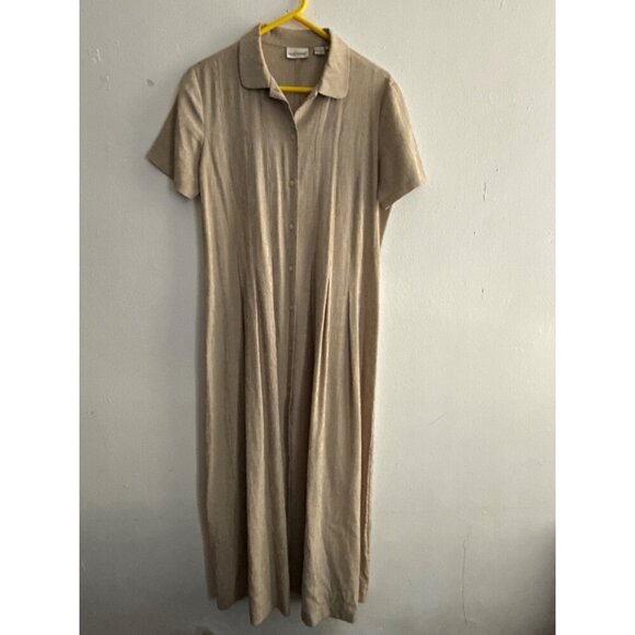 Sarah Chapman Dresses & Skirts - Vintage Sarah Chapman Maxi Gingham Modest Button Up Tie - Back Dress Size 12